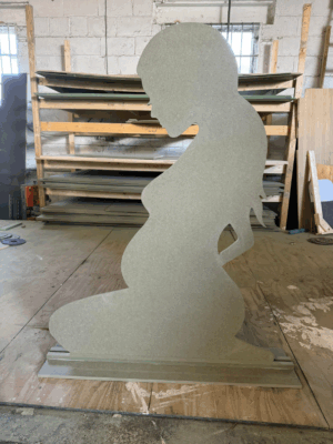 6ft Freestanding Pregnant Lady Sailboard