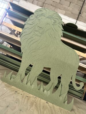 Lion - 3D engraved Freestanding