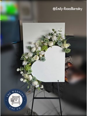3D heart Welcome Sign
